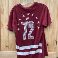 THE NIKE TEE MAROON/WHITE T-SHIRT M