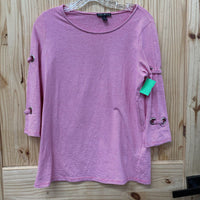 WOMENS TRIBAL PINK/WHITE STRIPE SHIRT S