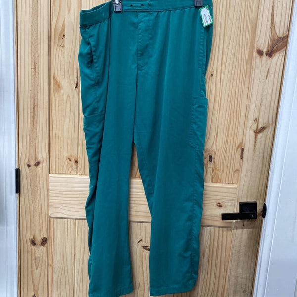 WOMENS ROTH WEAR GREEN SCRUB PANTS XL