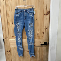 WOMENS AMERICAN EAGLE DENIM DIST. JEANS 2