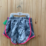 GIRLS NIKE SHORTS GREY/WHITE/PINK M 10