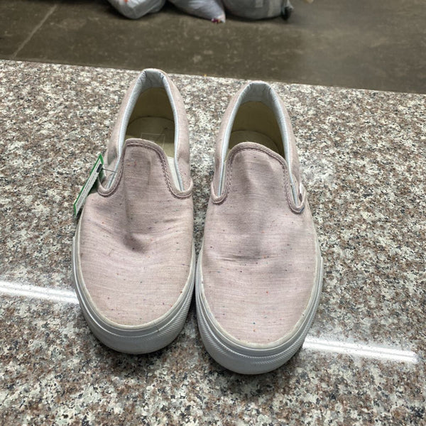 WOMENS LT PINK VANS 9
