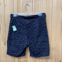 WOMENS JESSICA SIMPSON GREY/BLK LEOPARD SHORTS L