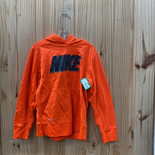 BOYS NIKE HOODIE BRIGHT ORAGE/BLK/GREY S 8