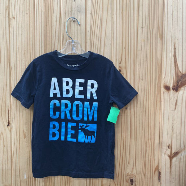 BOYS ABERCROMBIE NAVY BLUE SHIRT 7//8