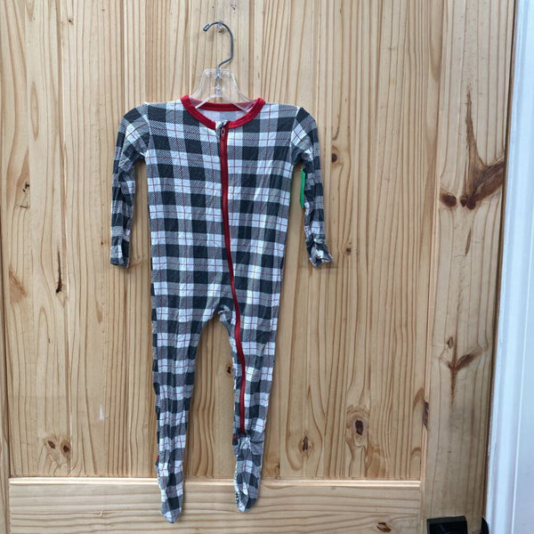 GIRLS KICKEE PANTS RED/WHITE/BLLK SLEEPER 9/12M