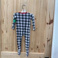 GIRLS KICKEE PANTS RED/WHITE/BLLK SLEEPER 9/12M