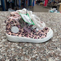 GIRLS BLOWFISH PINK/BLK LEOPARD W/HEARTS SHOES SIZE UNKNOWN