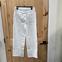 WOMENS OLD NAVY WHITE FLARE JEANS 8