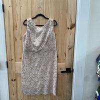WOMENS EVA GOLD SEQUIN CASUAL DRESS 3X NWT