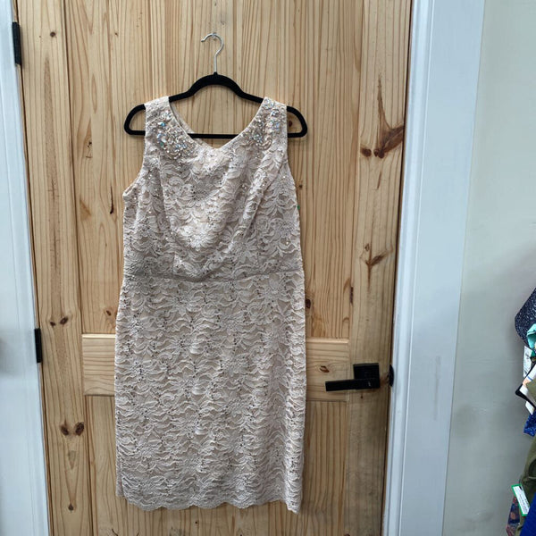 WOMENS EVA GOLD SEQUIN CASUAL DRESS 3X NWT