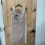 WOMENS EVA GOLD SEQUIN CASUAL DRESS 3X NWT