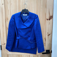 WOMENS TAHARI 2PC SET ROYAL BLUE 8