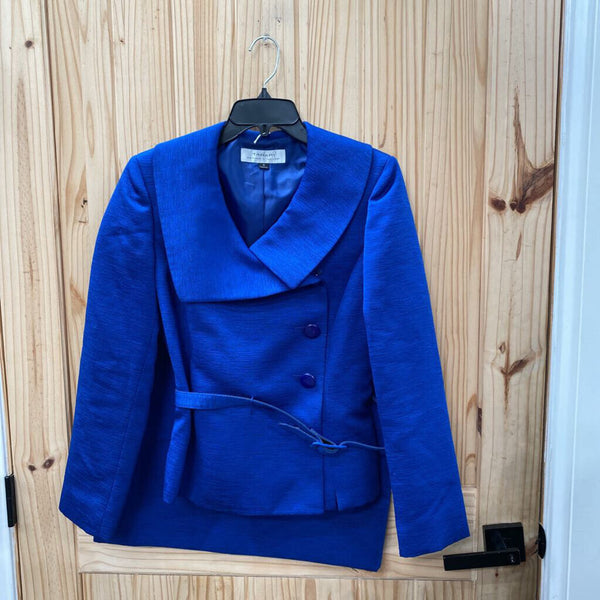 WOMENS TAHARI 2PC SET ROYAL BLUE 8