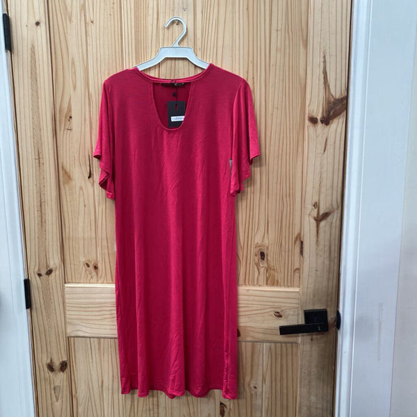 WOMENS L&B DK PINK DRESS S NWT