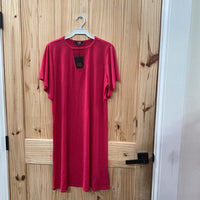 WOMENS L&B DK PINK DRESS M NWT