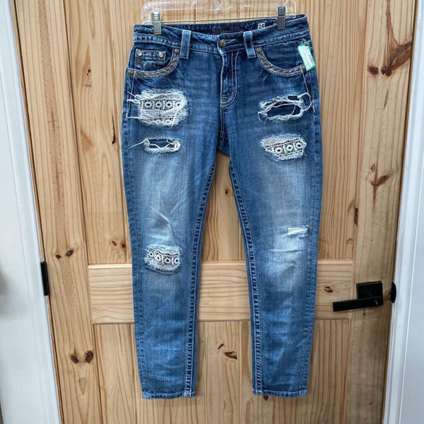 WOMENS MISS ME DENIM JEANS 25
