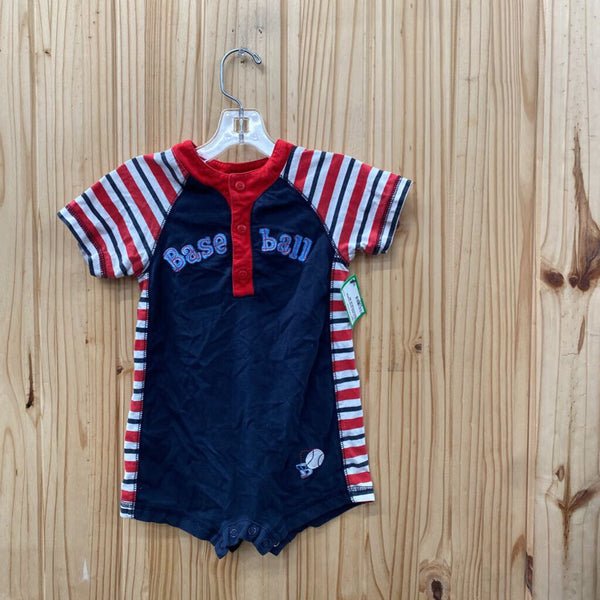 BOYS OKIE DOKIE ROMPER RED/WHITE/BLUE 18M