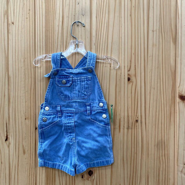 GIRLS HONORS BABY LT DENIM OVERALLS 6/9M