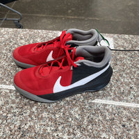 BOYS NIKE HIGH TOP RED/WHITE/BLK/GREY 5Y