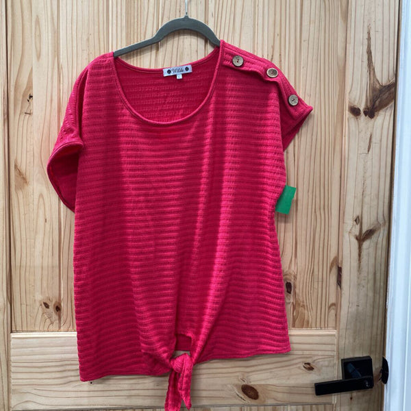 WOMENS WILDE DK PINK TOP L
