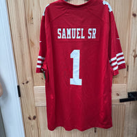 MENS NIKE 49ERS JERSEY RED/WHITE 3X