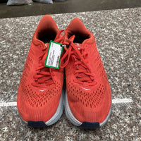 WOMENS HOKA SHOES CORAL/WHITE 9