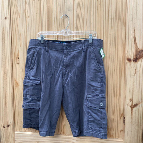 MENS IRON FLEX CO. DK GREY CARGO SHORTS 36