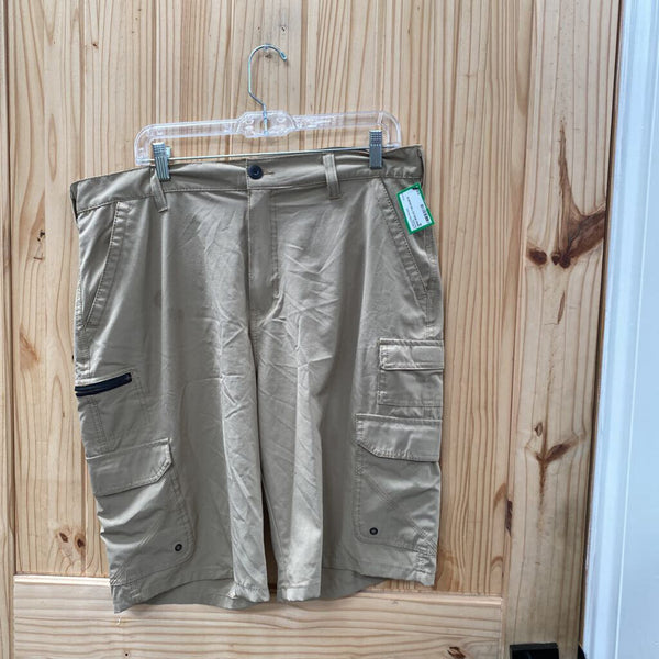 MENS IRON CO TAN SHORTS 36
