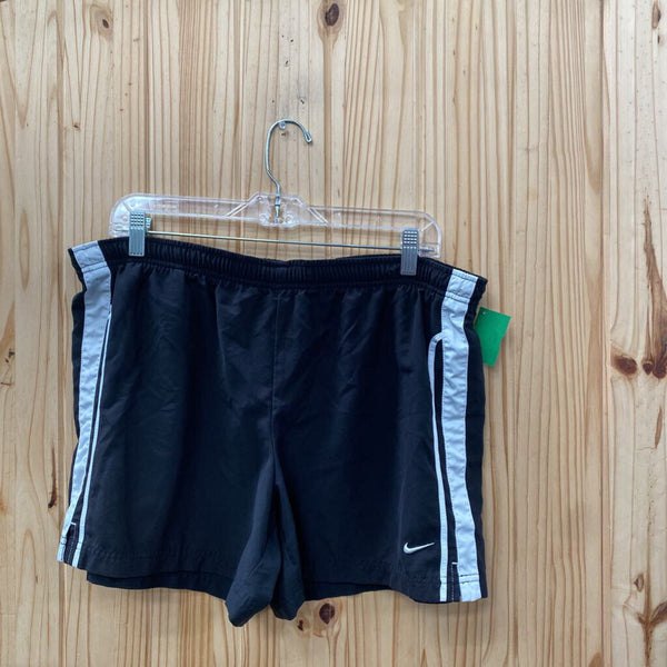 MENS NIKE SHORTS BLK/WHITE L