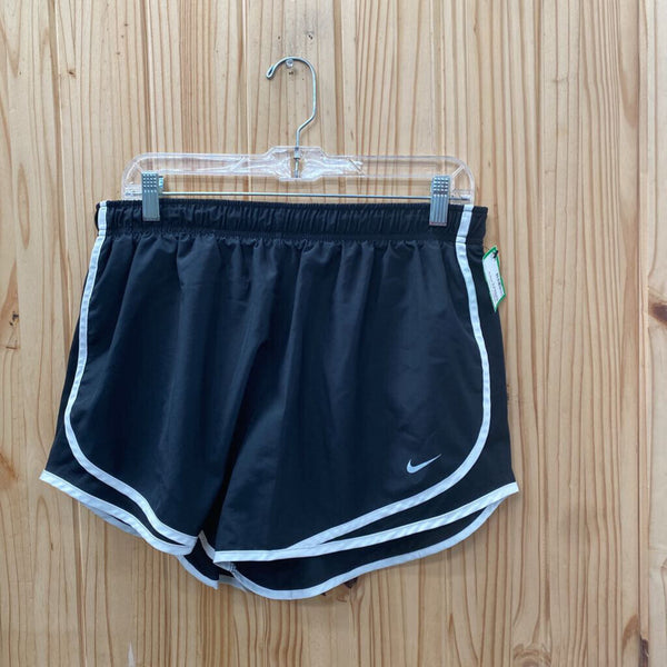 WOMENS NIKE SHORTS BLK/WHITE XL
