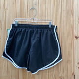 WOMENS NIKE SHORTS BLK/WHITE XL