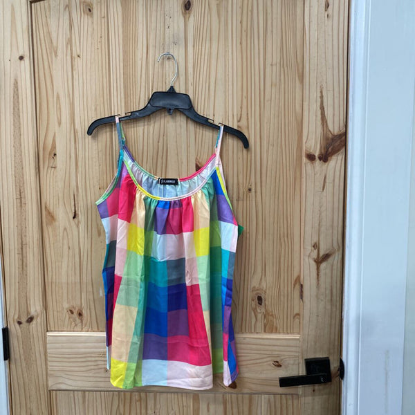 WOMENS FLAMINGO SL TOP MULTI COLOR L NWT
