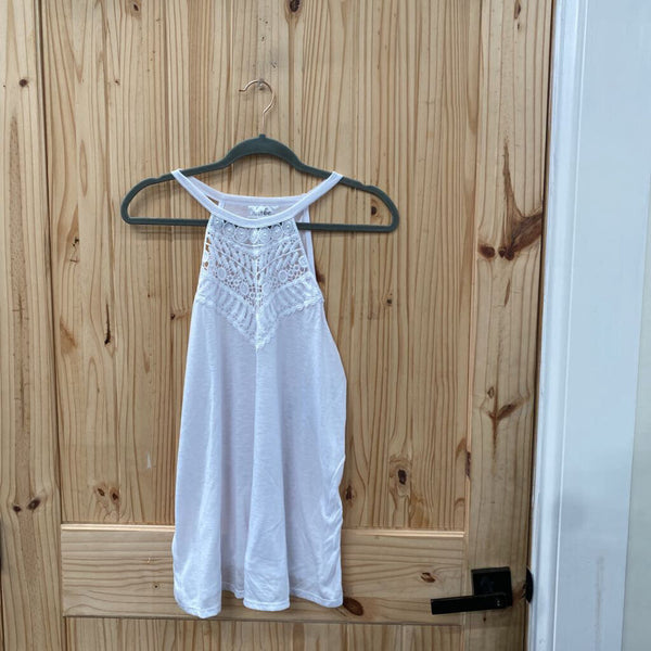 WOMENS JUST BE WHITE SL TOP XL