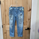 WOMENS KANCAN LT DENIM DIST. JEANS 29