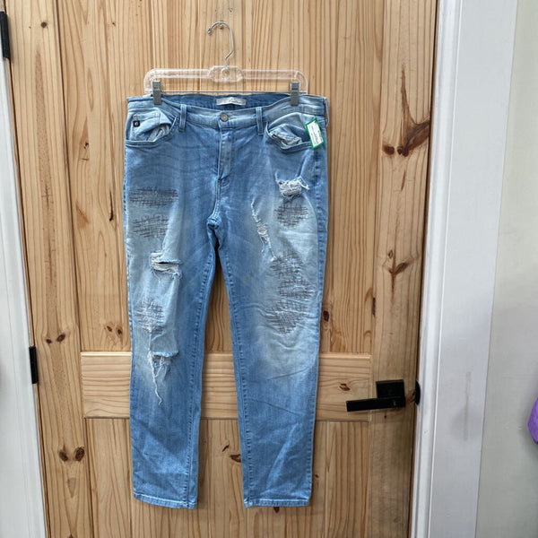 WOMENS KANCAN LT DENIM DIST. JEANS 29
