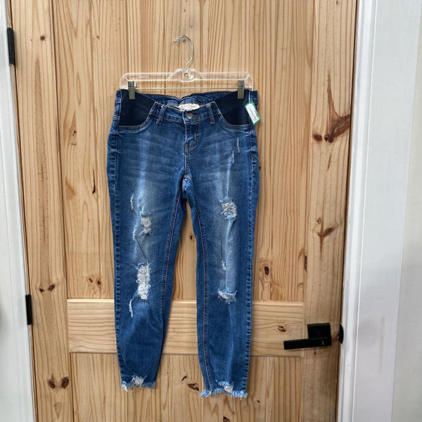 WOMENS JESSICA SIMPSON DENIM DIST. MATERNITY JEANS M