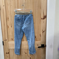 WOMENS HAUTE MAMA MATERNITY DENIM DIST. JEANS M