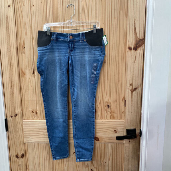 WOMENS EVERFLEX DENIM MATERNITY JEANS 6 SHORTS NWT