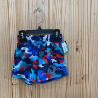 BOYS CHAMPION SHORTS BLUE/RED/GREY 18M