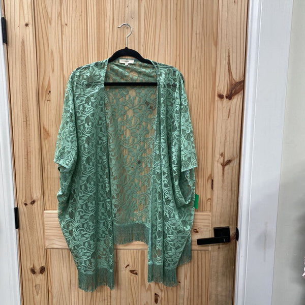 WOMENS ENTRO SAGE SHEER CARDIGAN S/M