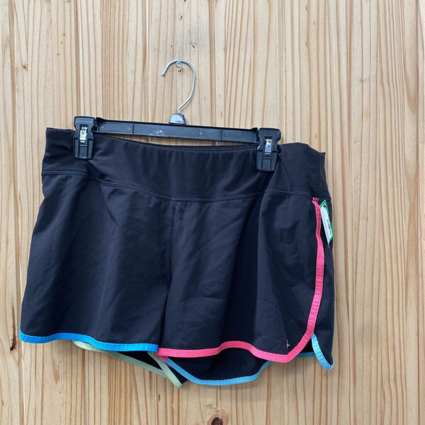 WOMENS IDEOLOGY BLK/MULTI COLOR SHORTS L