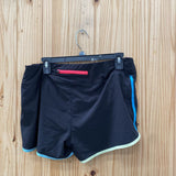 WOMENS IDEOLOGY BLK/MULTI COLOR SHORTS L