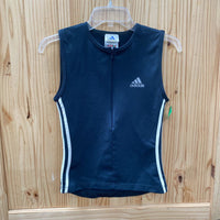 WOMENS ADIDAS ATHLETIC SHIRT SL NAVY BLUE/WHITE M