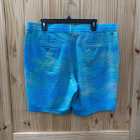 MENS PENGUIN SHORTS BLUE/LT GREEN 36