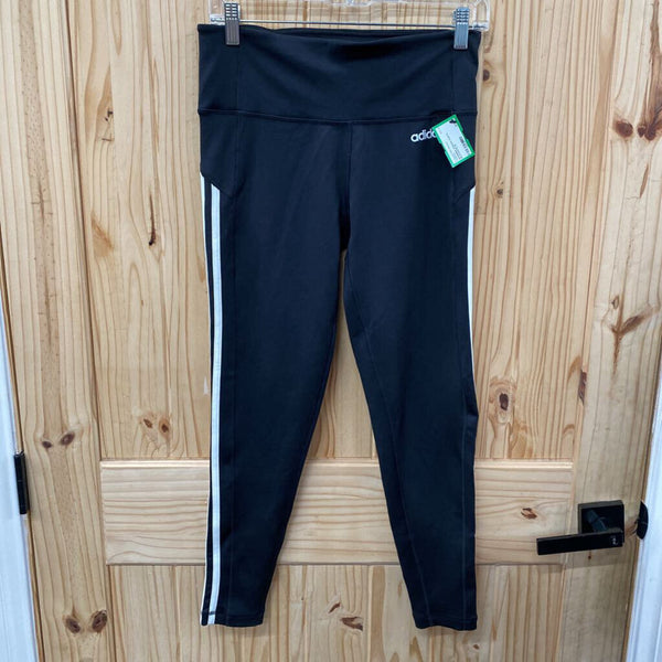 WOMENS ADIDAS PANTS BLK/WHITE M