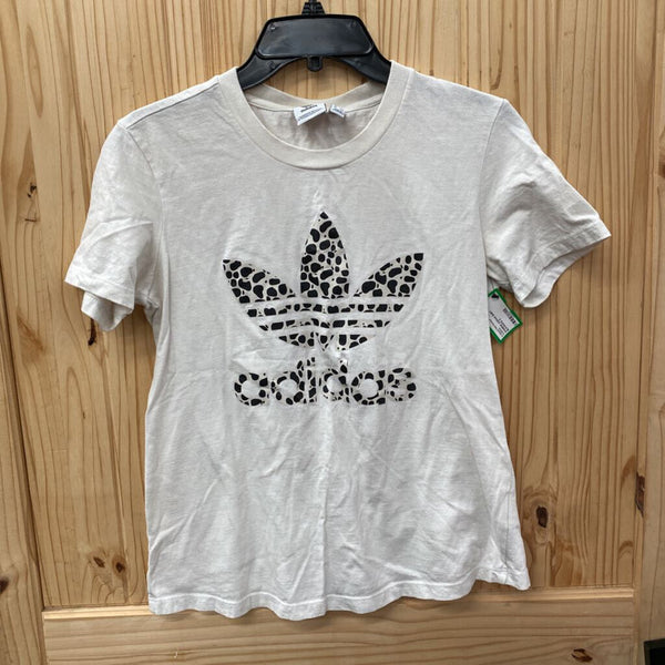 WOMENS ADIDAS SHIRT BLK/WHITE S