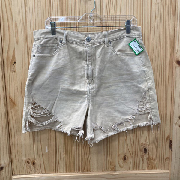 WOMENS AMERICAN EAGLE KHAKI SHORTS 14