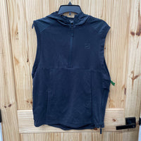 MENS UNDER ARMOUR BLK SL HOODED SHIRT M