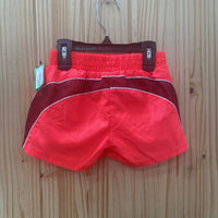 GIRLS PUMA SHORTS BRIGHT ORANGE/BLK 4